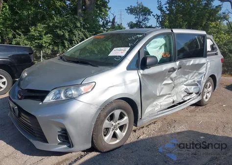 2020 Toyota Sienna L из США, поврежденный, VIN 5TDZZ3DC2LS030234